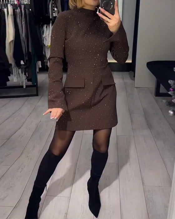 Elegante Jurk Met Subtiele Glans