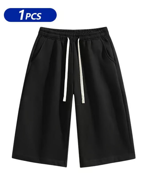 Heren Shorts Effen Kleur Met Trekkoord