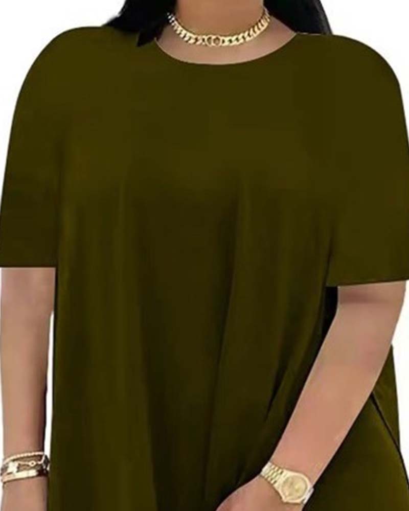 Set Effen Los Korte Mouw Broek