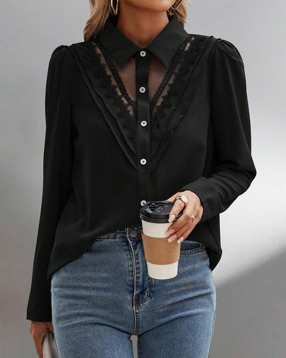 Bloes Pofmouw Kant Patchwork