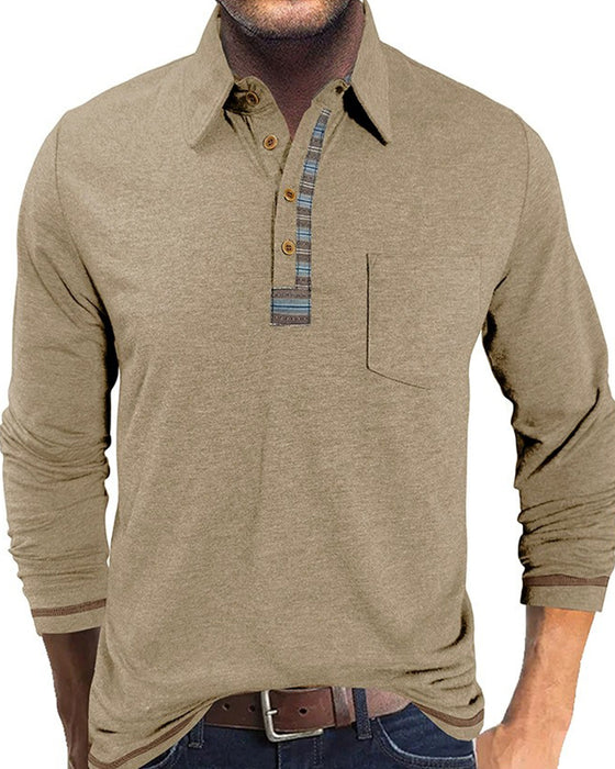 Blouse Heren Knoop Reverse Polo