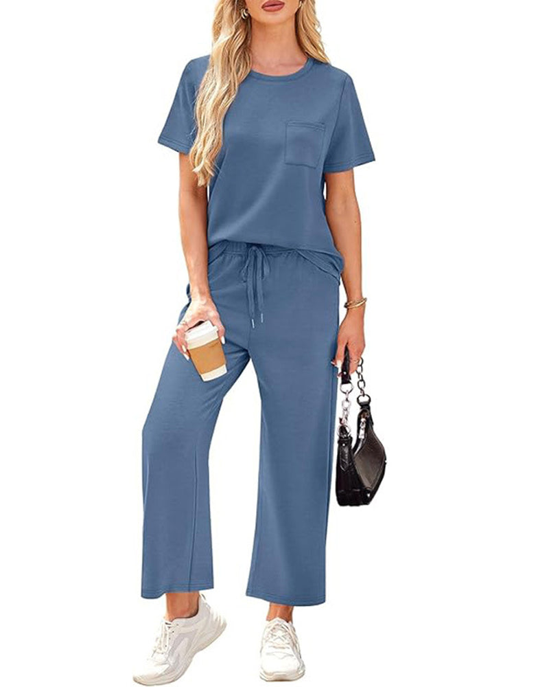 Set Effen Korte Mouw En Lange Broek