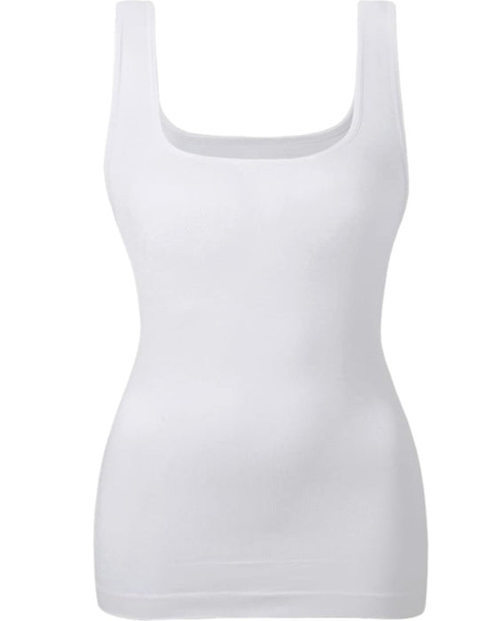 Tanktop Effen Buikcontrole Vormgevend Midi