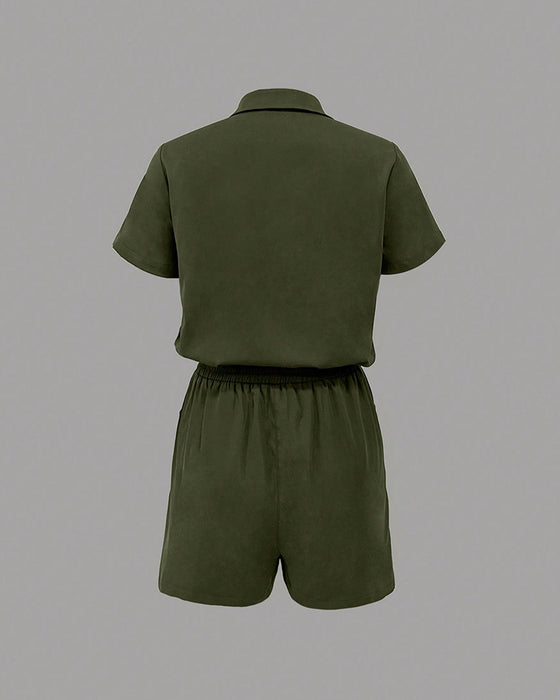 Overall Knoopzak Elastische Taille