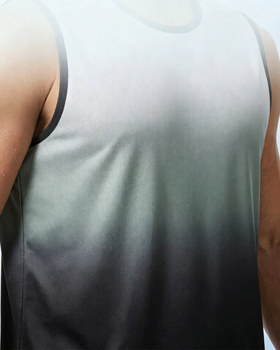 Heren Tanktop, Gradient, Ronde Hals