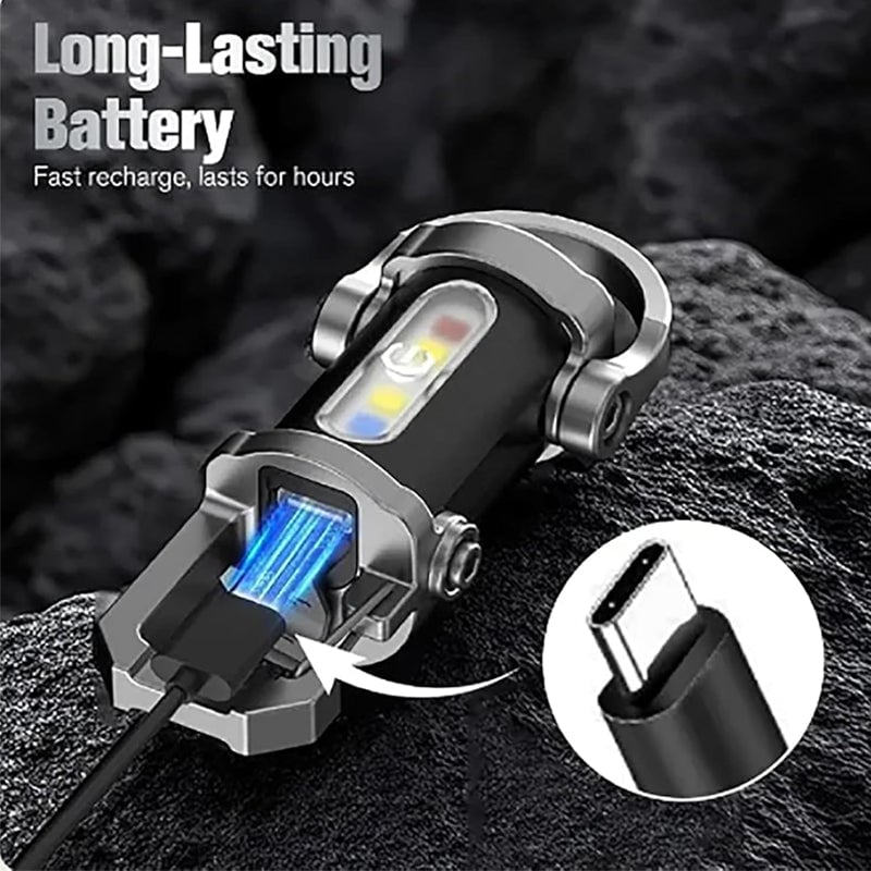 Oplaadbare Mini Zaklamp Sleutelhanger