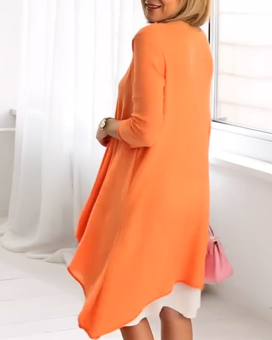 Set Bloemenprint Patchwork Langermig