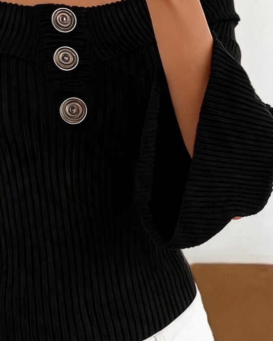 Top Off-Shoulder Knoop Casual