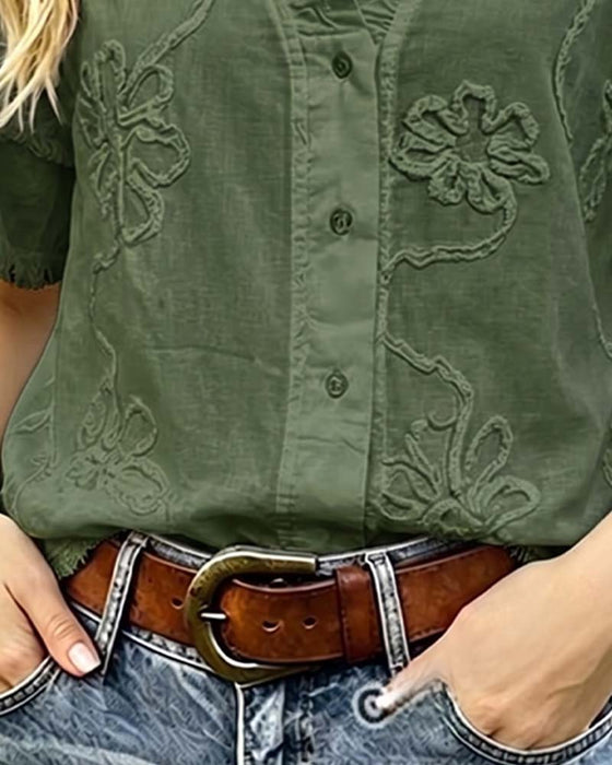Blouse Franjezoom Pofmouw