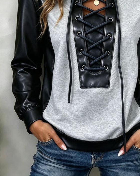 Sweatshirt Mode Gesplitst Riem