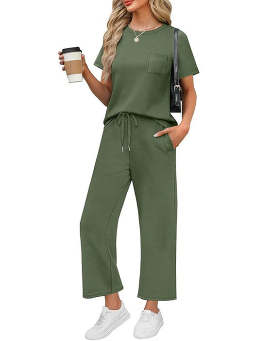 Set Effen Korte Mouw En Lange Broek