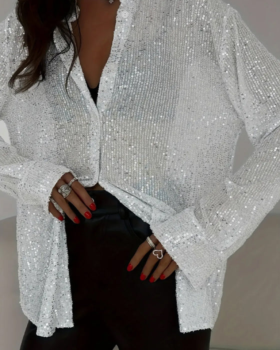 Overhemd Slag Lange Mouw Trendy