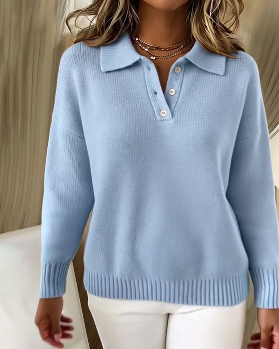 Trui Met Reverskraag In Veelzijdige Polostijl