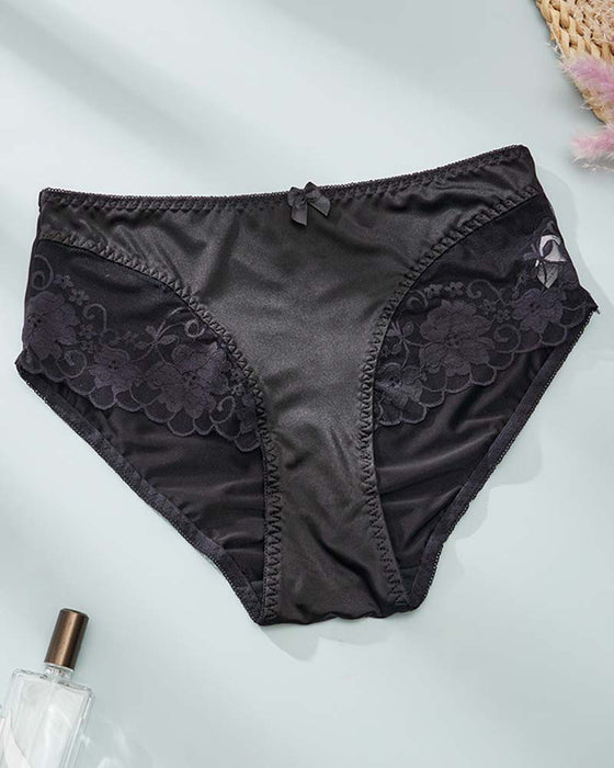 Slipje Dames Elegant Satijn Kant