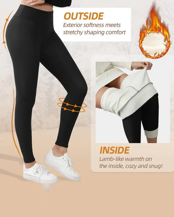 Legging Warm Hoge Taille Gezellig Gevoerd
