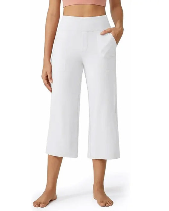 Broek Effen Casual Veelzijdig Cropped