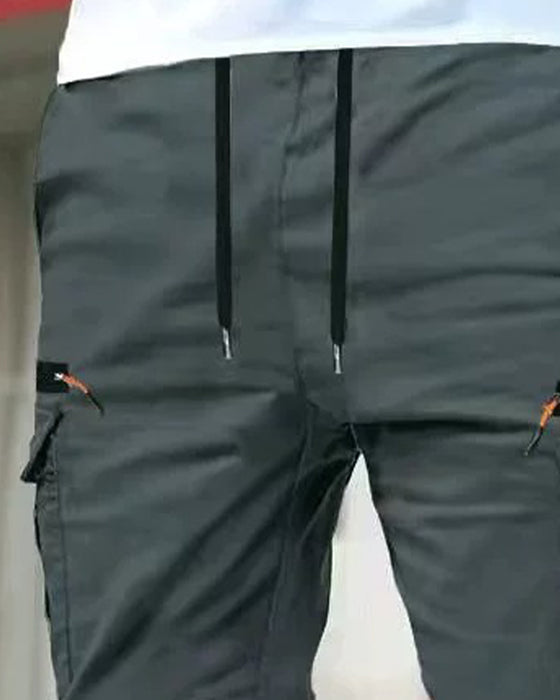 Heren Broek Elastische Manchet Effen Ontspannen