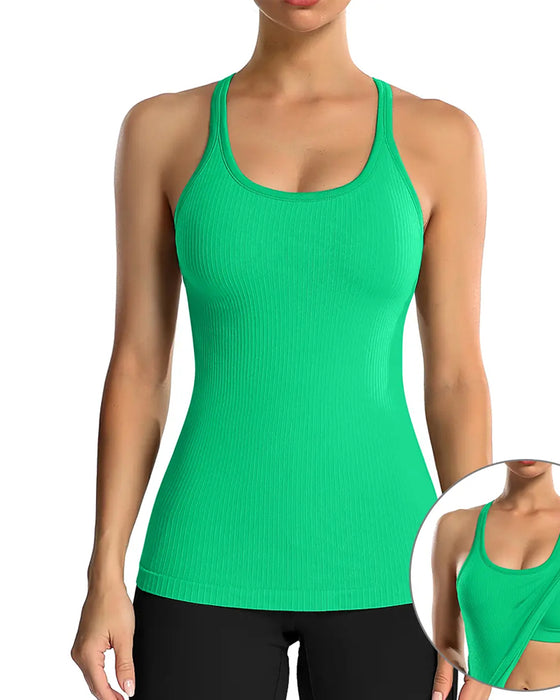Tanktop Met Ingebouwde Bh En Racerback