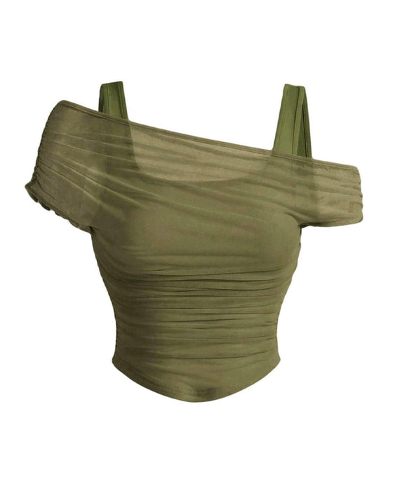 Blouse Gaas Geruwd Cami