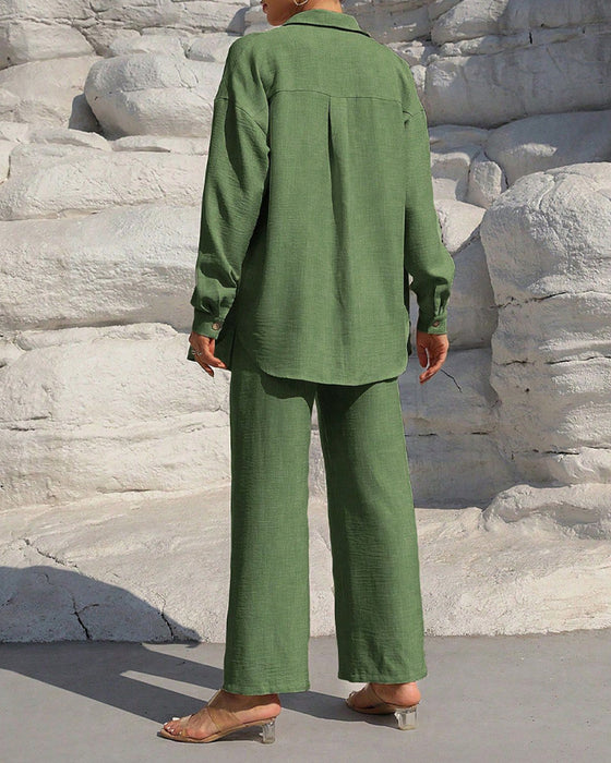 Set Lange Mouw Casual Effen