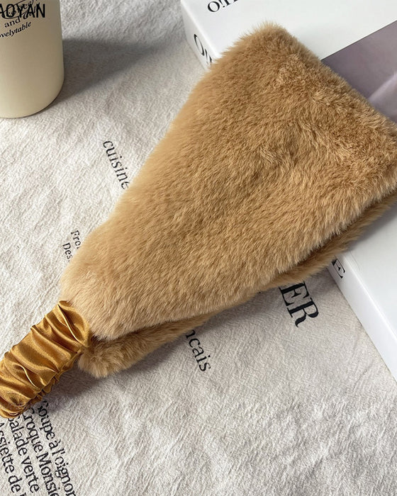 Hoofdband Brede Rand Zacht Warm Winddicht Koudbestendig Pluizig