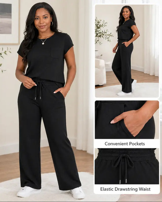 Set Effen Korte Mouw En Lange Broek