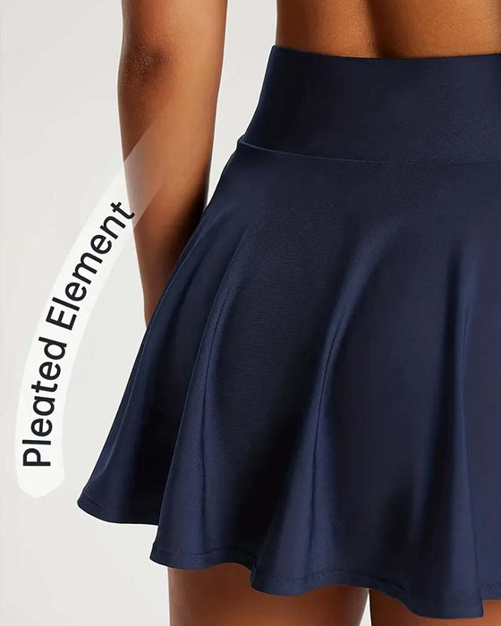 Rok Hoge Taille Tennis Geplooid