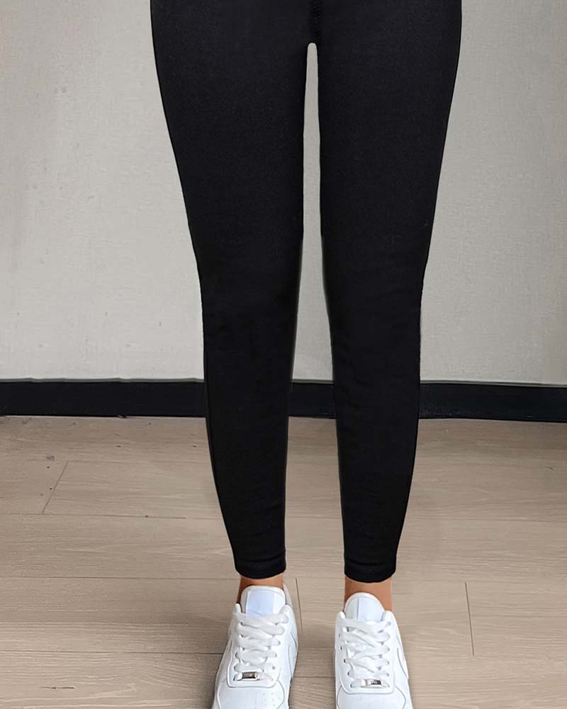 Broek Dames Zak Effen Skinny Casual