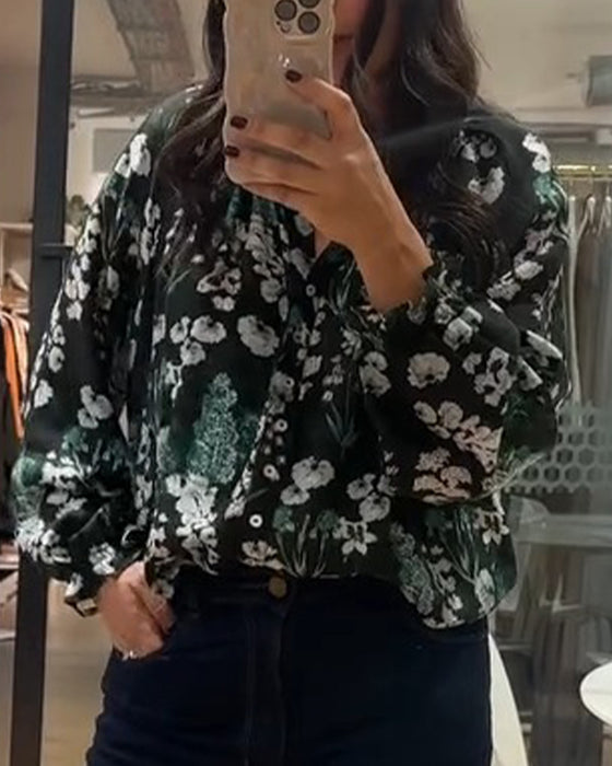 Blouse Casual Lange Mouwen Bedrukt