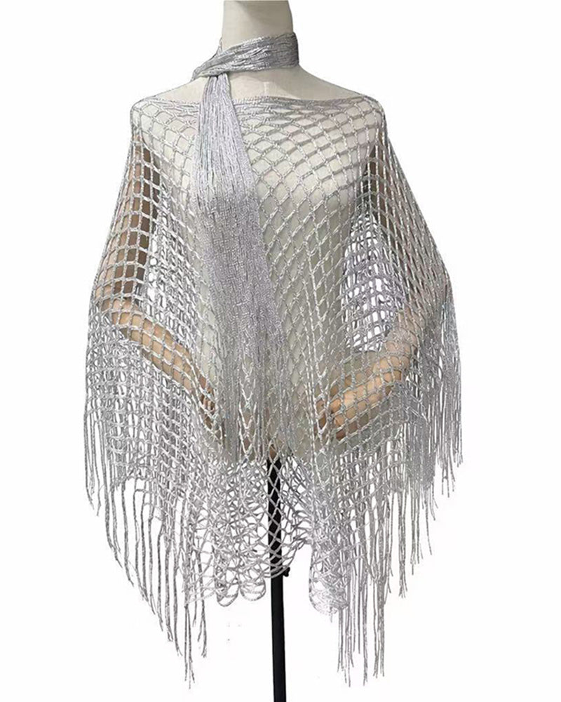 Pullover Franje Mesh Uitgesneden