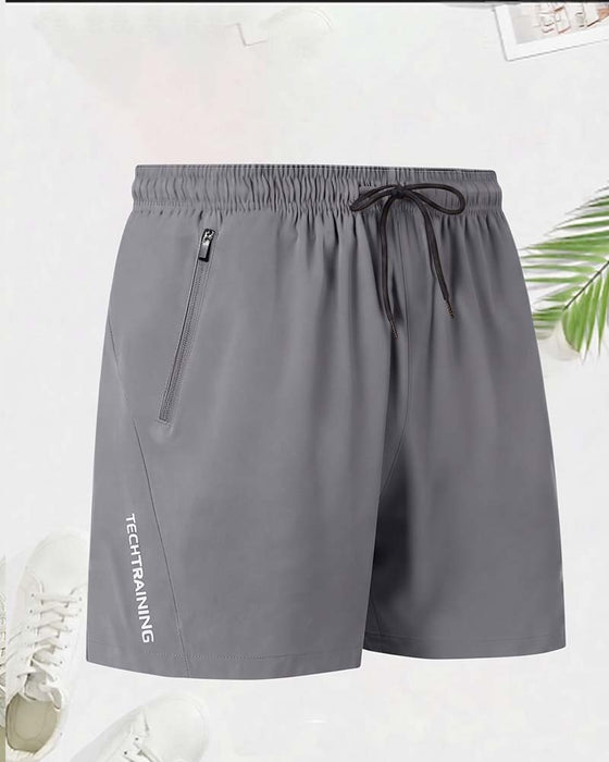 Shorts Trekkoord Rits Elastische Taille