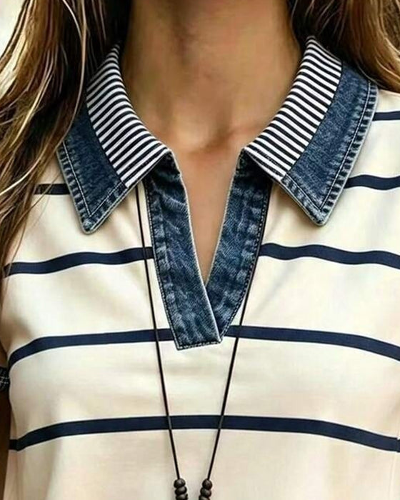 Blouse Gestreept Casual Slag