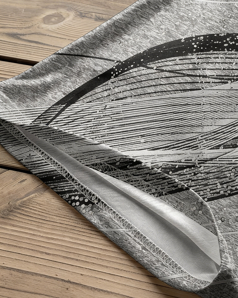 Top Onregelmatig Lange Mouw Gedrukt