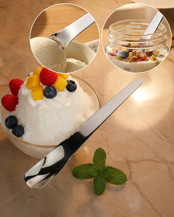 Lange Steel Dessertlepel