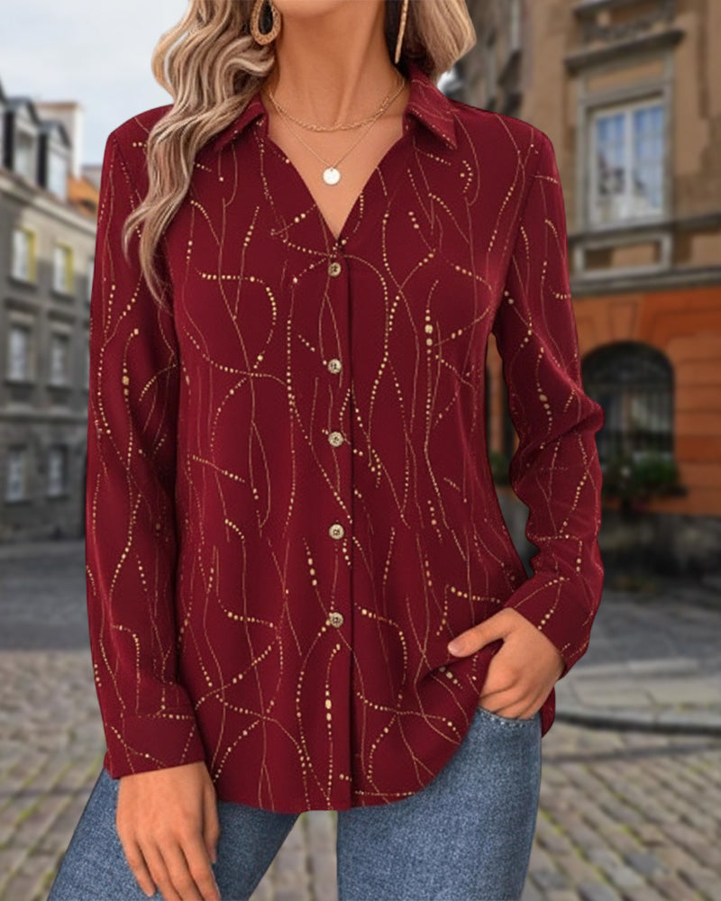 Top Met Steek-Punt Detail, Losse Passform