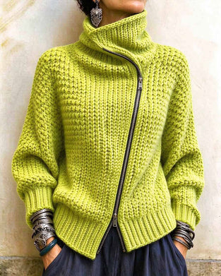 Pullover Hoge Hals Lange Mouwen