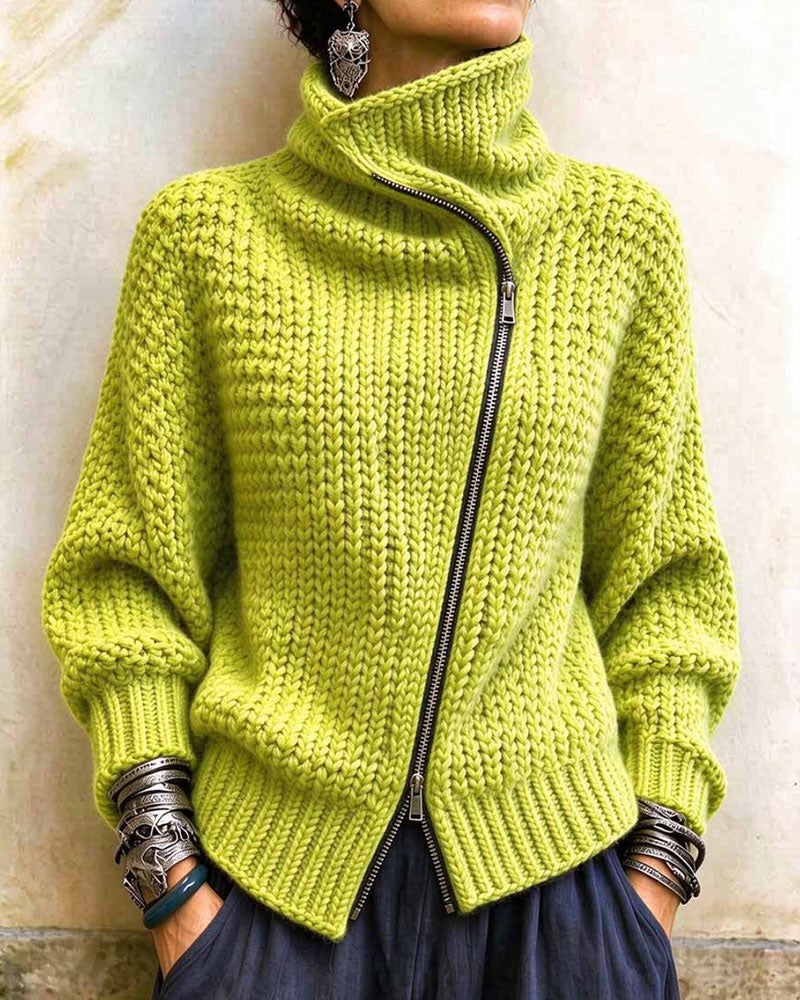Pullover Hoge Hals Lange Mouwen