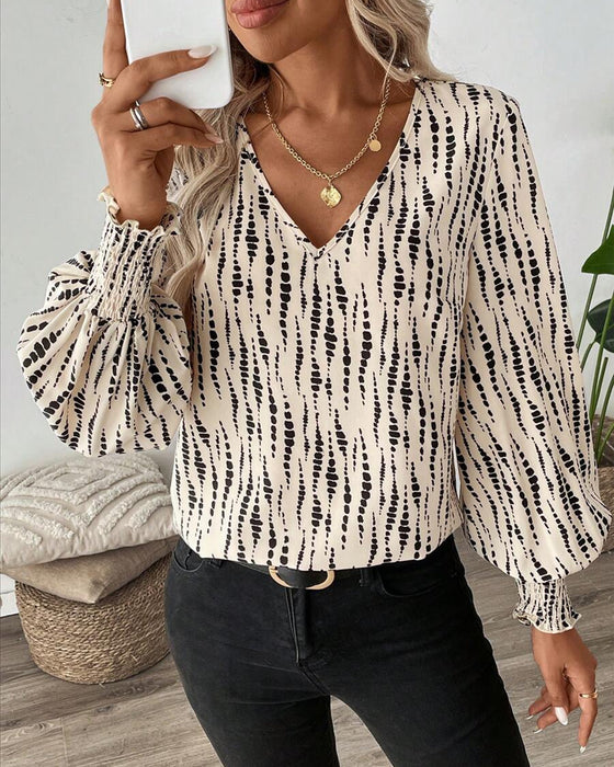 Blouse V-Hals Casual