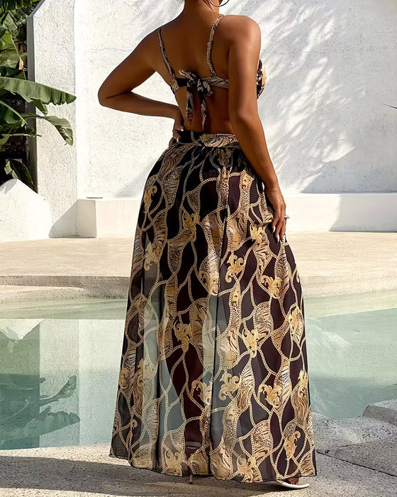 Bikini Luipaardprint Kettingprint