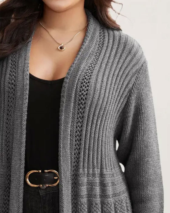 Vest Lang Effen Casual