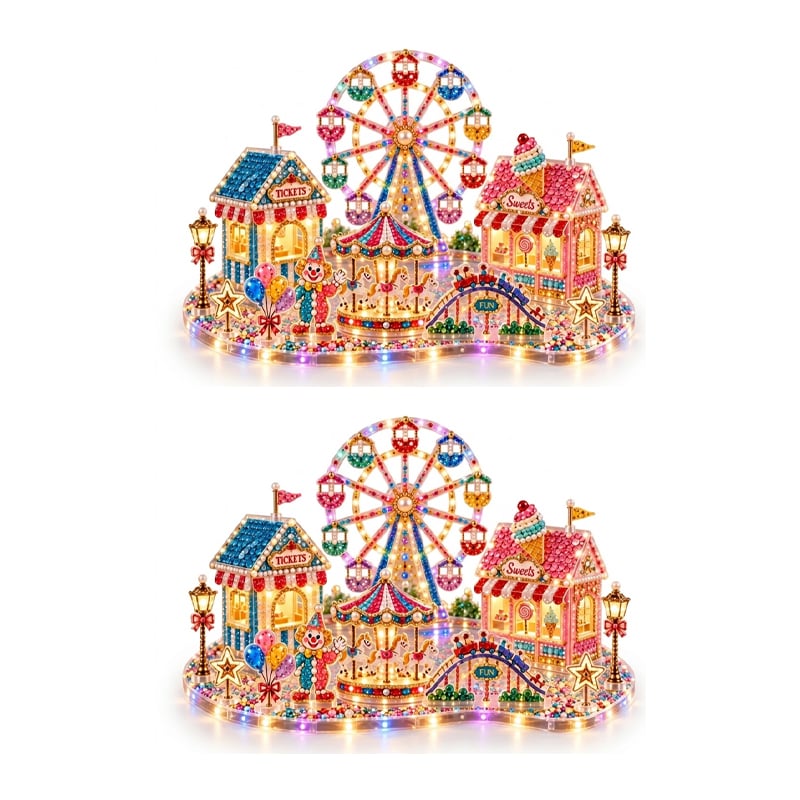 3D LED Kerst Diamantkunst DIY Kit