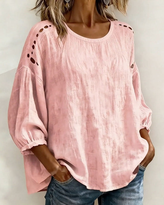 Blouse Uitgesneden 100% Katoen