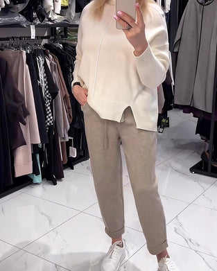 Broek Veters Gebreid Gekort