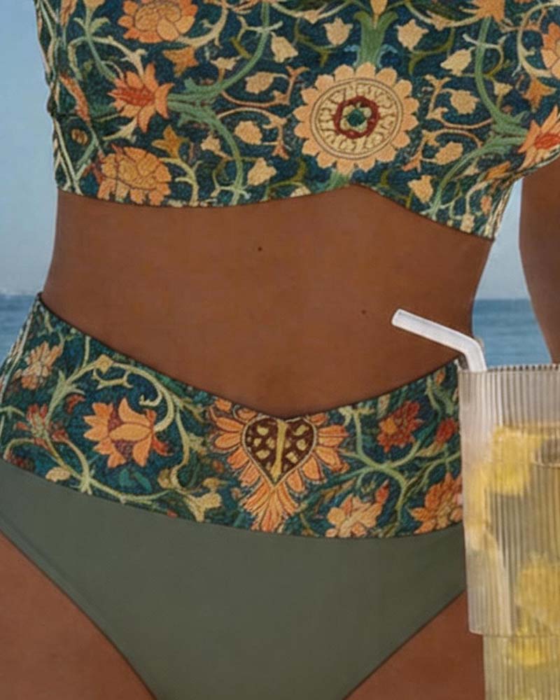 Bikini Vintage Bloemenprint Sexy