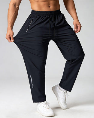 Broek Elastiek Trekkoord Letter Print