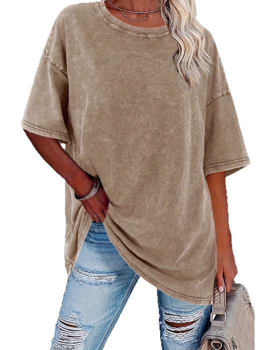 T-Shirt Loose Fit Casual Korte Mouw