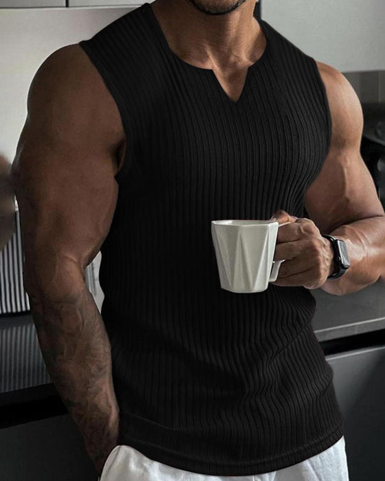 Heren Tanktop Effen Kleur Sport Casual