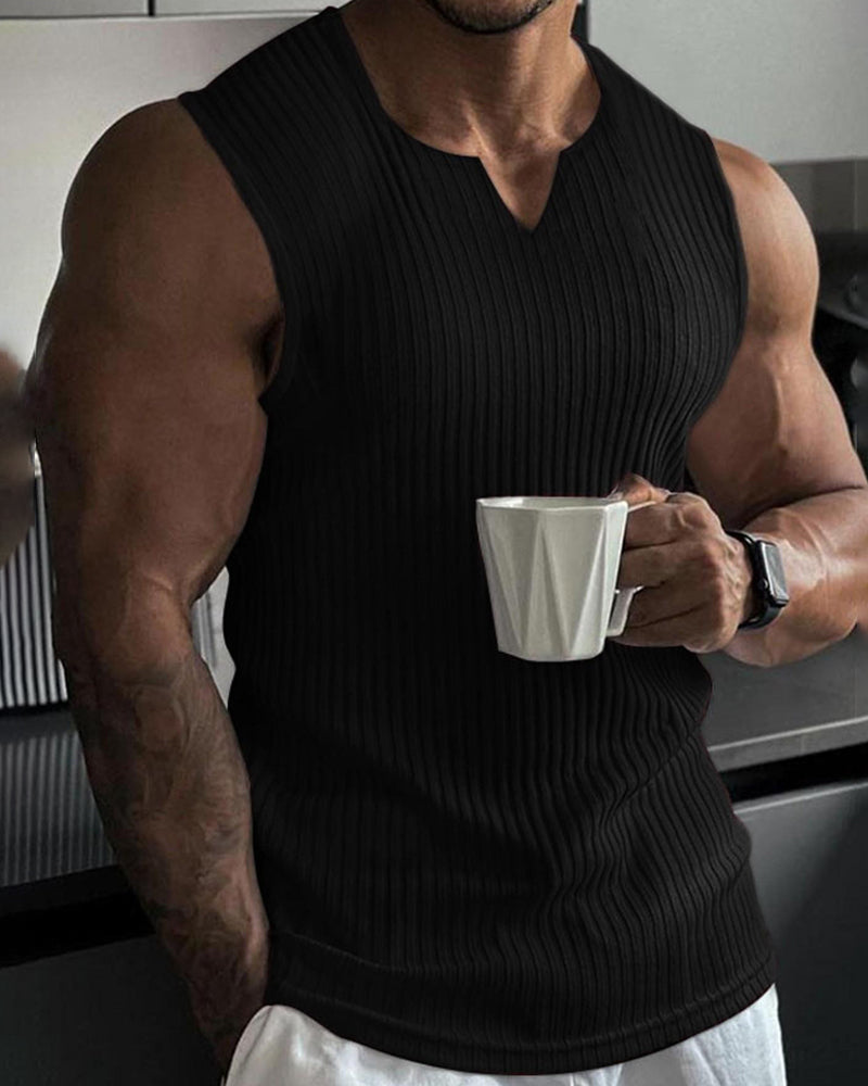 Heren Tanktop Effen Kleur Sport Casual