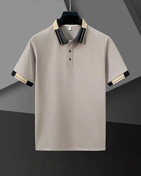 Shirt Kleurenblok Korte Mouw Polo