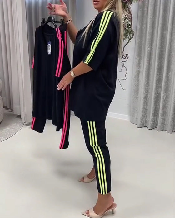 Set Zijstreep Casual